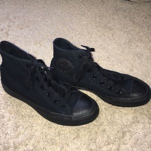 Black high top Converse